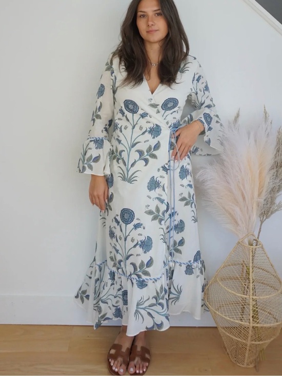 Nibi Dresses & Skirts - NIBI-MTK wrap dress - 100% Cotton - Sz XS/S NWOT